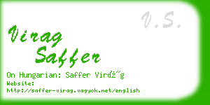 virag saffer business card